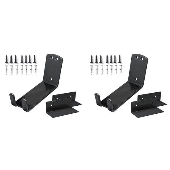 4X Wall-Mounted Bicycle Pedal Mounting Bracket Heavy-Duty Fixed Hook Storage