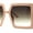 Beige Brown, variant on Womens Luxury Designer Square Butterfly Chic Sunglasses Beige Brown