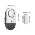thumbnail image 2 of Unique Bargains Door Alarm Sensor, 3 Pack 125dB Door Window Open Alarm Sensor, Black Silver Tone, 2 of 6