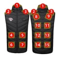 thumbnail image 2 of guisaled Men's Heated Vests 15 Heating Zones Winter Heated Jackets Softshell Warm Lightweight Quilted Heated Vest Battery Pack Not Included, 2 of 3
