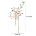 thumbnail image 4 of Boda Novia Perla Artificial Cristal Horquilla Nupcial Diademas Tocado Pelo Clip Joyería Advancent  AP006933-02, 4 of 6