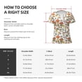 thumbnail image 5 of Naloa Mushrooms Print T-Shirts Short Sleeve V Neck Tees for Women Fashion Tops Trendy Lightweight Soft Casual Summer Outfits Clothes, 5 of 5