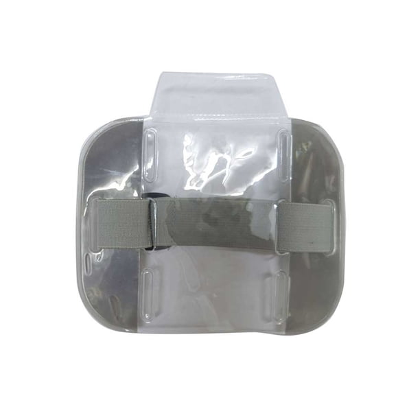 Soporte De Insignia De Brazo Qarigey 2 Piezas PVC Ajustable Alta Transparencia Gris Oscuro