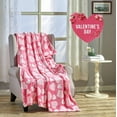 thumbnail image 3 of Heart Ultra Plush Throw Blanket Valentine's Day Gift Cozy Home Decor 50" x 60" - Jasmine, 3 of 3
