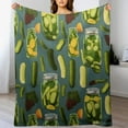 thumbnail image 3 of JEUXUS Pickle Throw Blanket Funny Pickle Gifts for Pickle Lovers Women Men Soft Fluffy Cozy Dill Pickles Blanket for Bed Couch Outdoor for Kids/Child, 3 of 6