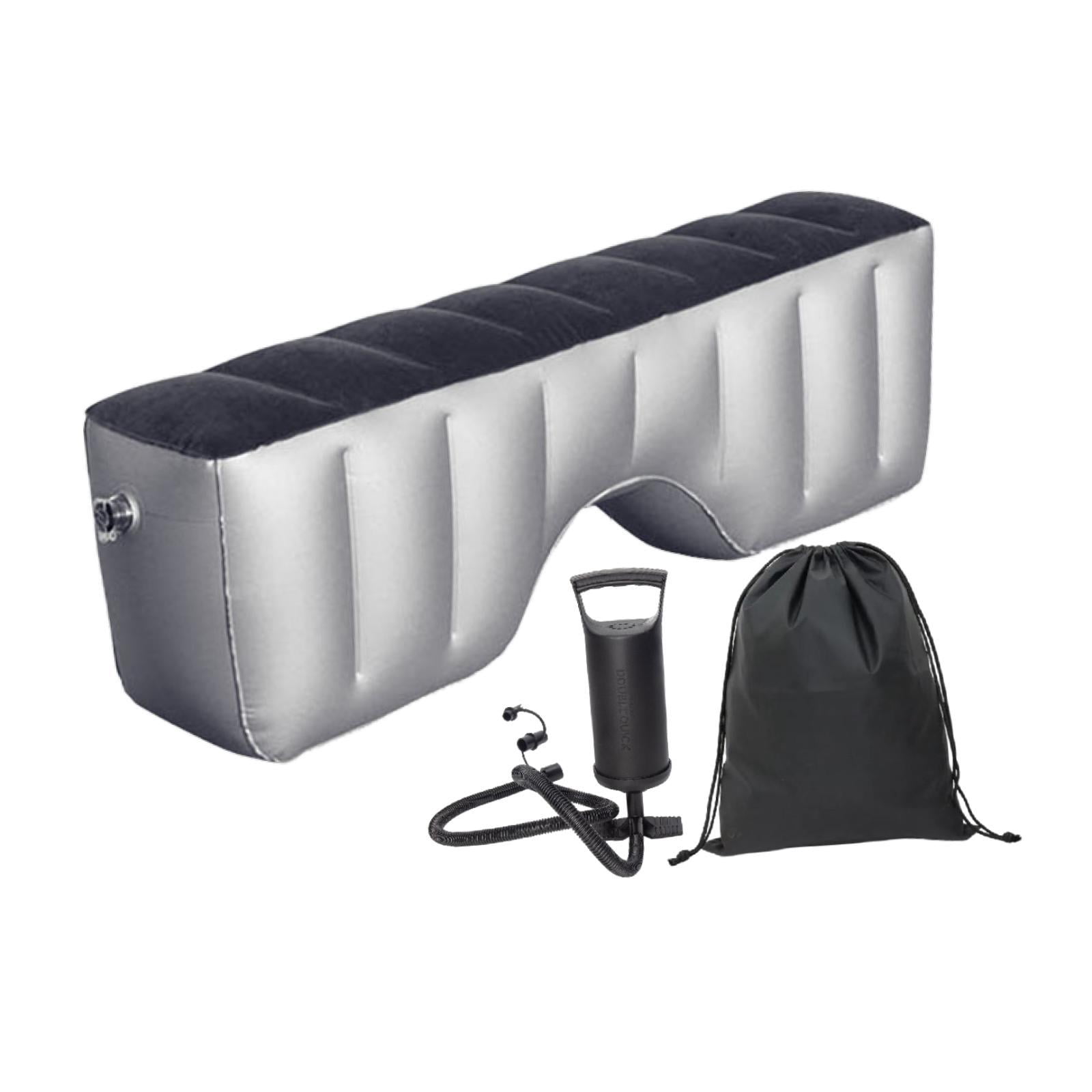 Inflatable Car Air Travel Mattress Back Seat Bed Space Filler Soft Flocked PVC for Road Trip Rest
