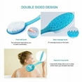thumbnail image 2 of Cepillo de baño con cerdas supersuaves, cepillo de ducha y cuerpo con mango largo, cepillo de ducha y cuerpo para la espalda, cepillo de belleza para piel seca y cuerpo azul, 2 of 4