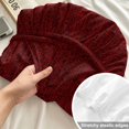 thumbnail image 4 of Cal.King Size Fitted Sheet Set - Deep Red Texture 3 Piece Bedding Sets 16" Deep Pocket Fitted Sheet with 2 Pillowcases, Country Farmhouse Burlap Stripes Brushed Microfiber Hotel Luxury Bed Sheets, 4 of 9