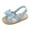 Light Blue, variant on JSCDRPDWL Size 5 Toddler Girl Sandals Boys Wide Shoes Toddler Girls' Summer Outdoor First Walk Sandals with Flower Bowknot Kids Shoes Toddler Shoes Size 6