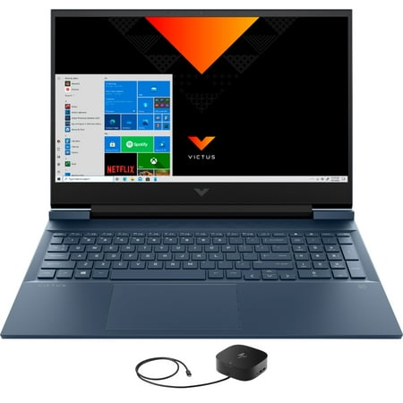 HP Victus 16z Gaming/Entertainment Laptop (AMD Ryzen 5 5600H 6-Core, 16.1in 60Hz Full HD (1920x1080), NVIDIA RTX 3050 Ti, 8GB RAM, Win 10 Pro) with G2 Universal Dock