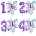 thumbnail image 3 of Woeilo Butterfly Aluminum Number Balloon Set Birthday Party Decoration, 3 of 3