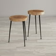 thumbnail image 3 of Jofran Global Archive Flat-Pack Wood and Iron Accent Tables (Set of 2), 3 of 5