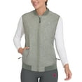 thumbnail image 2 of Little Donkey Andy Lightweight Fleece Lined Golf Hiking Vest for Women Waterproof Softshell Running Casual Sleeveless Jacket Khaki Rice S, 2 of 7
