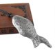 thumbnail image 3 of Collar con colgante de pez shaofei plata antigua vintage cadena larga de Cuerda de cera, 3 of 5