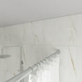 thumbnail image 3 of Naiture 60'' Straight Sliding Clothes Rail, Shower Curtain Rod with Swivel Flange or Bracket, Chrome Finish, 3 of 10