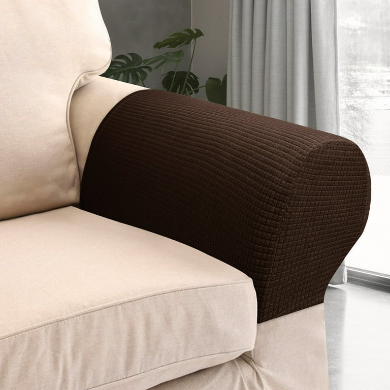 Gpoty 2pcs Sofa Arm Covers Armrest Cover High Grade Spandex Stretch Arm Caps Waterproof Furniture Protector Dustproof Sofa Towel Slipcovers Armchairs Covers for Sofa Couches Recliner Armchairs Walmart...