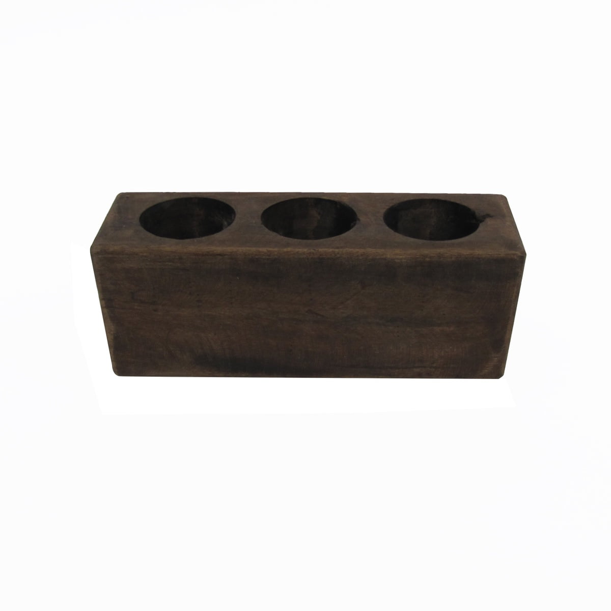 10 Hole Wooden Sugar Mold Wood Candle Holder Primitive Rustic Home Decor 