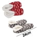 thumbnail image 2 of Dinheiro Calcetines para mujer, cálidos, con forro polar, antideslizantes, para interiores, 2 pares, regalos de Navidad, copo de nieve, 2 of 5