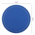 thumbnail image 4 of Unique Bargains Placemats Set of 6 Faux Leather Blue, 4 of 7