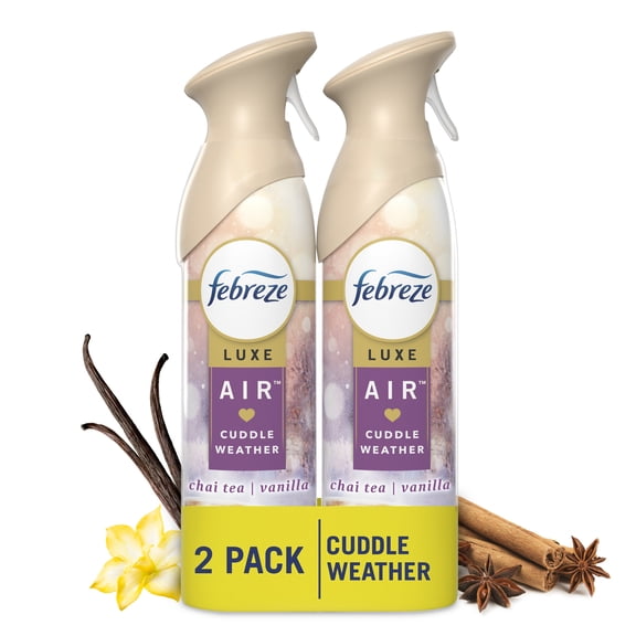 Febreze Air Freshener Spray, Odor-Fighting Room Spray, Cuddle Weather Scent, 8.8oz, 2 Count