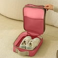 thumbnail image 5 of Hiroekza Waterproof Travel Shoe Organizer - 3 Compartment Portable Shoe Bag for Luggage Red, 5 of 6