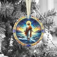 thumbnail image 2 of SDNall Classic Christmas Decorations, Nativity Christmas Decorations, Transparent Printing Christmas Pendant - Commemorative Flat Nativity Scene Decoration, Traditional Christmas Decorations, 2 of 7