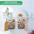 thumbnail image 4 of Yayeee Pot Holders Kitchen Heat Resistant with Pocket 7"x9.8" Cotton Oven Cooking Hot Pads, Large Colorful Flowers, 4 of 7