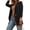 black, variant on Women Long Sleeve Blazer Open Front Lapel Single Button Casual Office Jacket