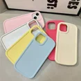 thumbnail image 2 of Funda de teléfono de silicona de color caramelo suave de lujo para iPhone 15 14 13 12 11 Pro Max Plus X XR Xs Max, carcasa trasera a prueba de golpes, 2 of 5