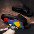 thumbnail image 6 of Mens Slippers,Men Slippers EVA Thick Sole Lightweight Comfort Summer Slippers for Outdoor Indoor Casual Wear,Slippers for Men,Black,4.5, 6 of 9