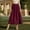 *Wine, variant on Binmer Women's High Waisted A Line Midi Skirt,Casual Loose Lightweight Summer Skirt Army Green,Women's Plus L