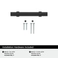thumbnail image 4 of Amerock Central 3 inch (76mm) Center-to-Center Matte Black Cabinet Pull, 10 Pack, 4 of 4