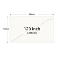 thumbnail image 2 of Projector Screen White Grid Anti-Light Angle Reflective Projection Screen ,Wrinkle-Free, 2 of 5