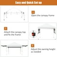 thumbnail image 6 of Patiojoy 10x17ft Pop up Canopy  3 Height Adjustment Folding Tent with Roller Bag White, 6 of 10