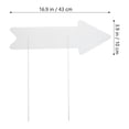 thumbnail image 6 of Zonhebin 5 Blank Arrow Yard Sale Signs with Stakes - White Plastic, 6 of 6