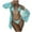 Sky Blue, variant on Puntoco 2025 Summer Beach Swim Bathing Suits Women's Split High Waisted Solid Color Swimsuit Conservative and Fashionable Bikini Swimsuit Yellow XL(XL)