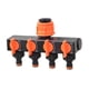 thumbnail image 5 of Conector de manguera de jardín, grifo de jardín de 4 vías, multicanal, distribuidor de agua de 4 vías, divisor de manguera de 4 vías para Baño de masc, 5 of 8