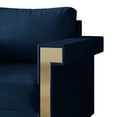 thumbnail image 4 of Castle Place Comtemporary Glam Velvet Upholstered Sofa, Midnight Blue, 4 of 7
