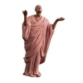 thumbnail image 3 of DOLITY Buddha Statue Home Decor Ceramic Collectible Ornament for Car Yard Bookshelf pink 10.5x6x17.5cm, 3 of 9
