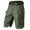 Army Green-02, variant on Men's Tactical Cargo Shorts, Multi-Pocket Casual Outdoor Hiking Fishing Shorts(No Belt)