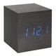 thumbnail image 1 of Cubo De Madera Moderno Diseño Digital Led Despertador De Escritorio Control De Voz Termómetro Temporizador Calendario seitruly HA025891-03, 1 of 5