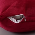 thumbnail image 4 of Funda de almohada corporal EVOLIVE, 54 x 21 pulgadas, color vino, microvisón, con cremallera, 4 of 6
