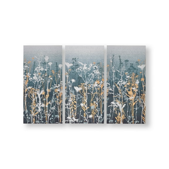 Graham & Brown Wildflower Meadow Wall Art, Teal