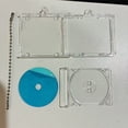 thumbnail image 2 of Tong Keychain Photo Album Transparent Clear DVD Large Of DVD Jewelry Keychains Blank Music Compact Disc Holder Keychain Pendant, 2 of 4