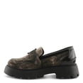 thumbnail image 3 of PATRIZIA MORHUA Women’s Velvet Loafer – Crystal Buckle Slip-On Platform with Chunky Lug Sole, 3 of 9