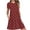 Red, variant on Sexlip Womens Polka Dot Mini Dress Cap Sleeve Design Soft Fabric Relaxed Silhouette for Casual Hangouts Red XL