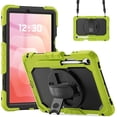 thumbnail image 1 of Funda para Samsung Galaxy Tab S11 (11 pulgadas) 2025 SM-X730/SM-X736B, funda protectora resistente a prueba de golpes con protector de pantalla, soporte giratorio de 360°, correa para mano, 1 of 9