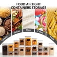 thumbnail image 6 of YHIPL 15 PCS Airtight Food Storage Containers with Lids, Kitchen Storage Container for Cereal, Dry Food, Flour and Sugar, BPA-Free, Includes 24 Labels, 6 of 11
