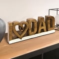 thumbnail image 3 of Decozen Home Decor Gifts for Dad – I Love Dad Letters Wooden Sculpture, Acacia Wood Figurine, Father’s Day Gift Ideas, Dad Birthday Gifts, Personalized Gifts for Dad, 3 of 10