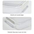 thumbnail image 3 of CSChome Boîte de Rangement Transparente Organisateur de Documents Boîte Poignée Confortable Conteneur de Rangement Transparent, 3 of 6